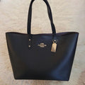 Coach City Totes All Black Canvas