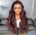 Minglai  Long Body Wave Glueless Kanekalon Wig(human blend)