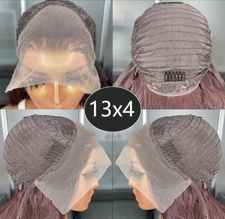 Minglai  Long Body Wave Glueless Kanekalon Wig(human blend)